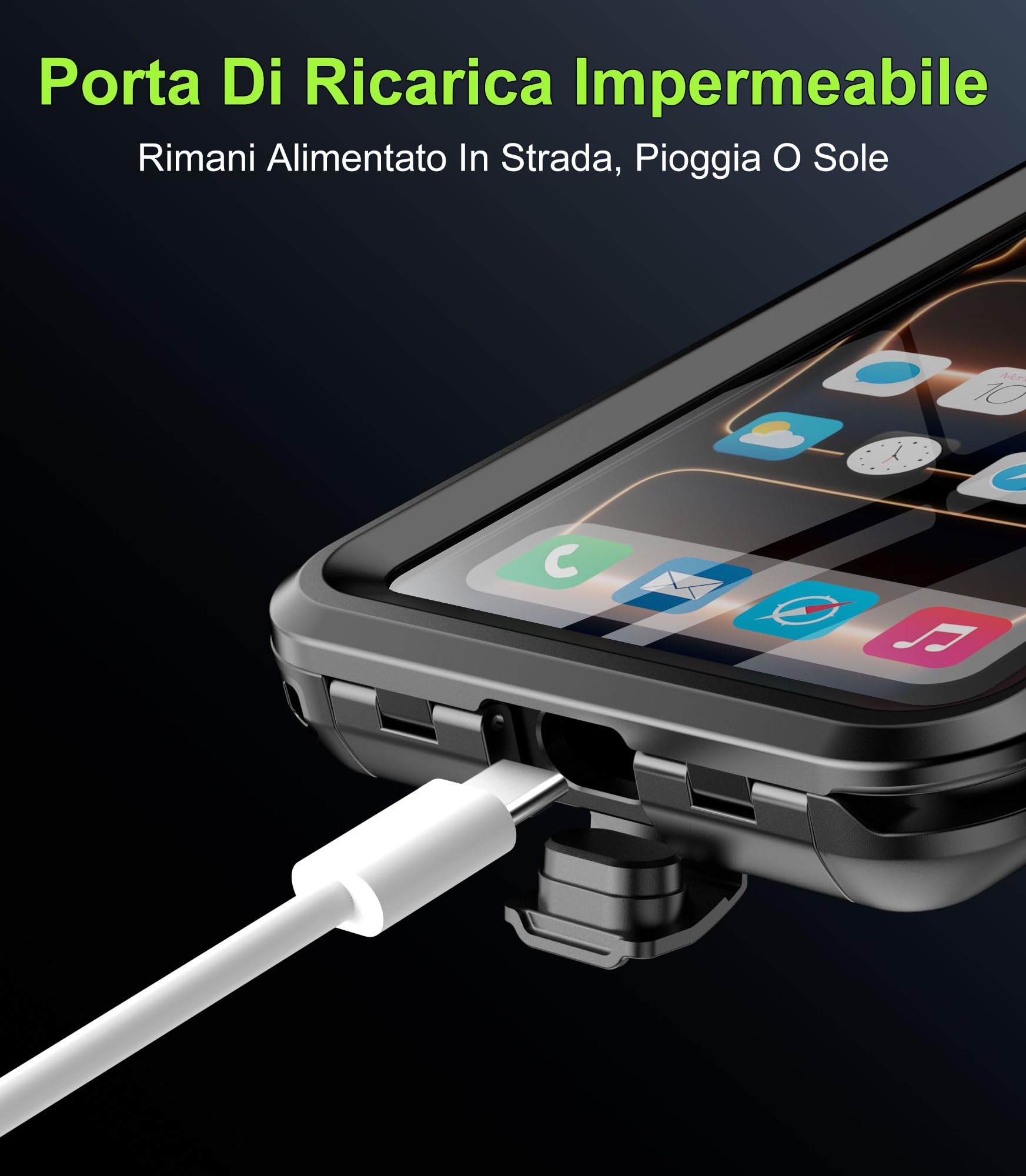 Cozycase 1s 1-Clic Antifurto Impermeabile Porta Telefono Bici Moto, Piccola | Supporto Cover Cell Universale Per iPhone 17 16 15 14 13 12 Mini Pro 16e 17e XR Samsung Galaxy S26 S25 S24 S23 S22 S21 Plus