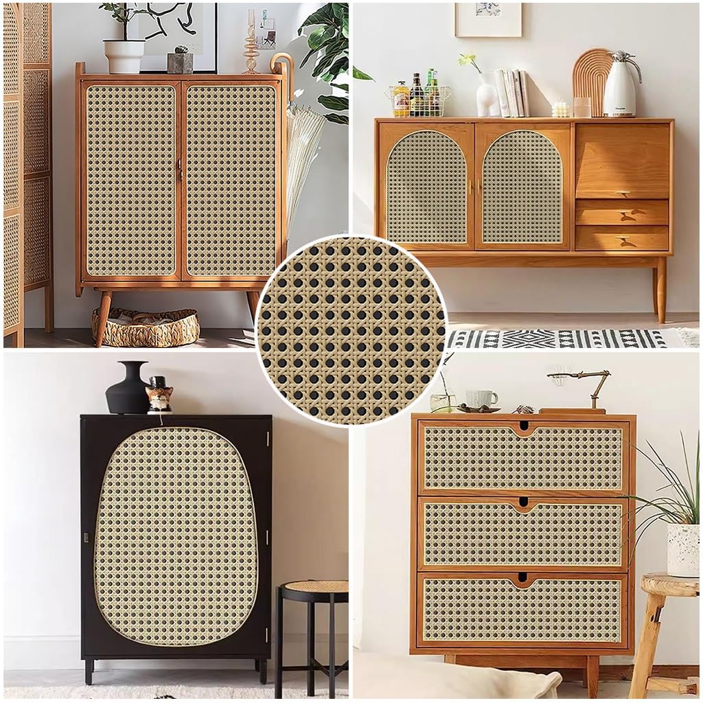 Amazon | リメイクシート 籐目 60cm、壁紙シール はがせる おしゃれ