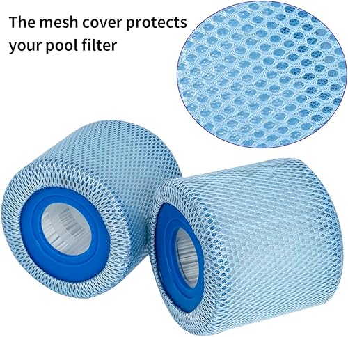 Miniatura 3 de WuYan Paquete de 2 fundas protectoras de malla para redes tipo D, para Summer Waves P57100102 SFS-350, RP-350, RP-400, RP-600, SFS-600.