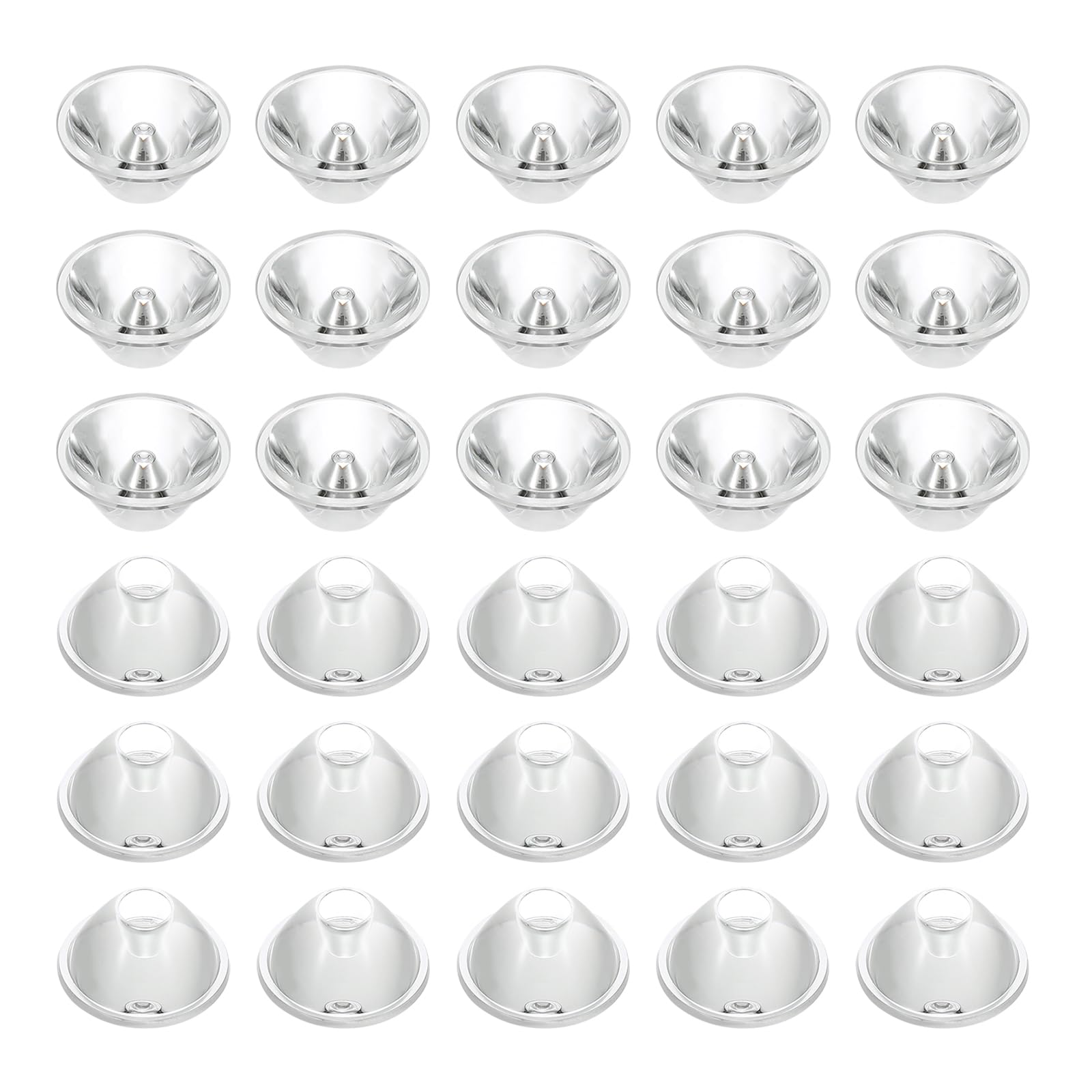 PATIKIL 8 Degree 20mm High Power LED Lens, 30 Pcs Clear Acrylic Optical PMMA Smooth Surface Lenses for 1W-5W LED Light Lamp Bulb Spotlight Panel