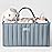 Blissful Diary Baby Diaper Caddy Organizer, Stylish Storage Basket for Newborn Essentials and Diaper Station, Gift for Baby Shower and Registry Must-Have, Dusty Blue