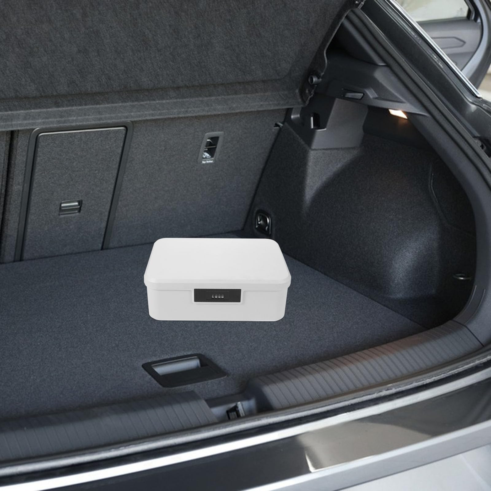 TEHAUX Scatola Porta Documenti Chiudibile con Serratura a Combinazione 16l in Abs con Design a Doppio Strato per Casa e Uso Esterno Resistente All'usura