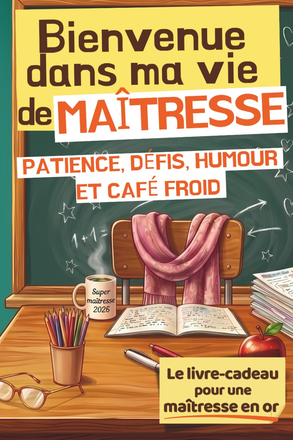 Bienvenue dans ma vie de Maîtresse: Livre Cadeau pour Maîtresse d’École - Humour, Anecdotes, Quiz, Jeux et Coloriages - Idée Cadeau de Fin d’Année Scolaire
