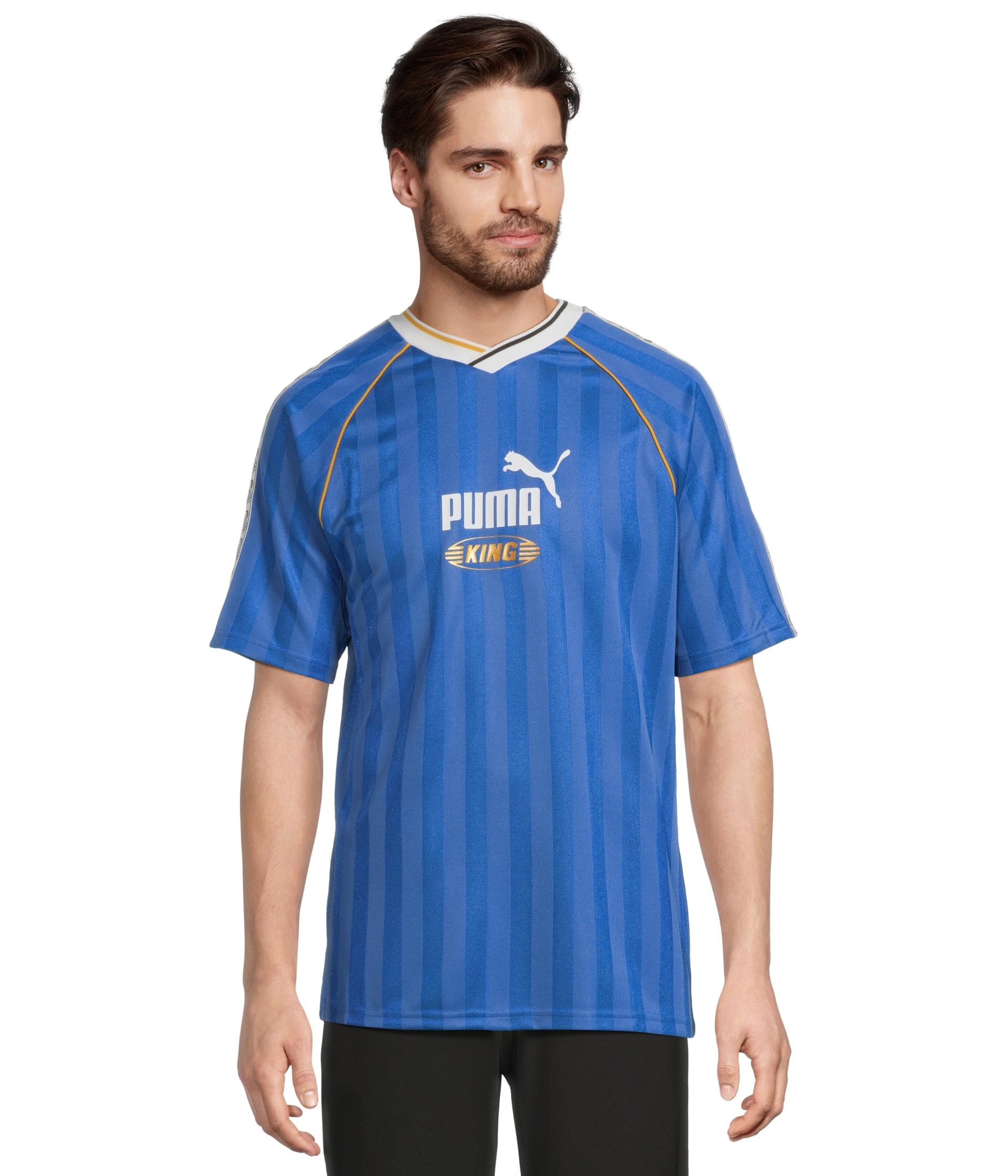 Puma Men's Blue King Relaxed Soccer Jersey, Mountain Ah25, Xl