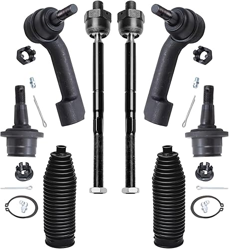 Detroit Axle - Kit de suspensión delantera de 8 piezas para Ford 2007-2014 Expedition Lincoln Navigator, 2009-2014 F-150, 4 extremos de barra de