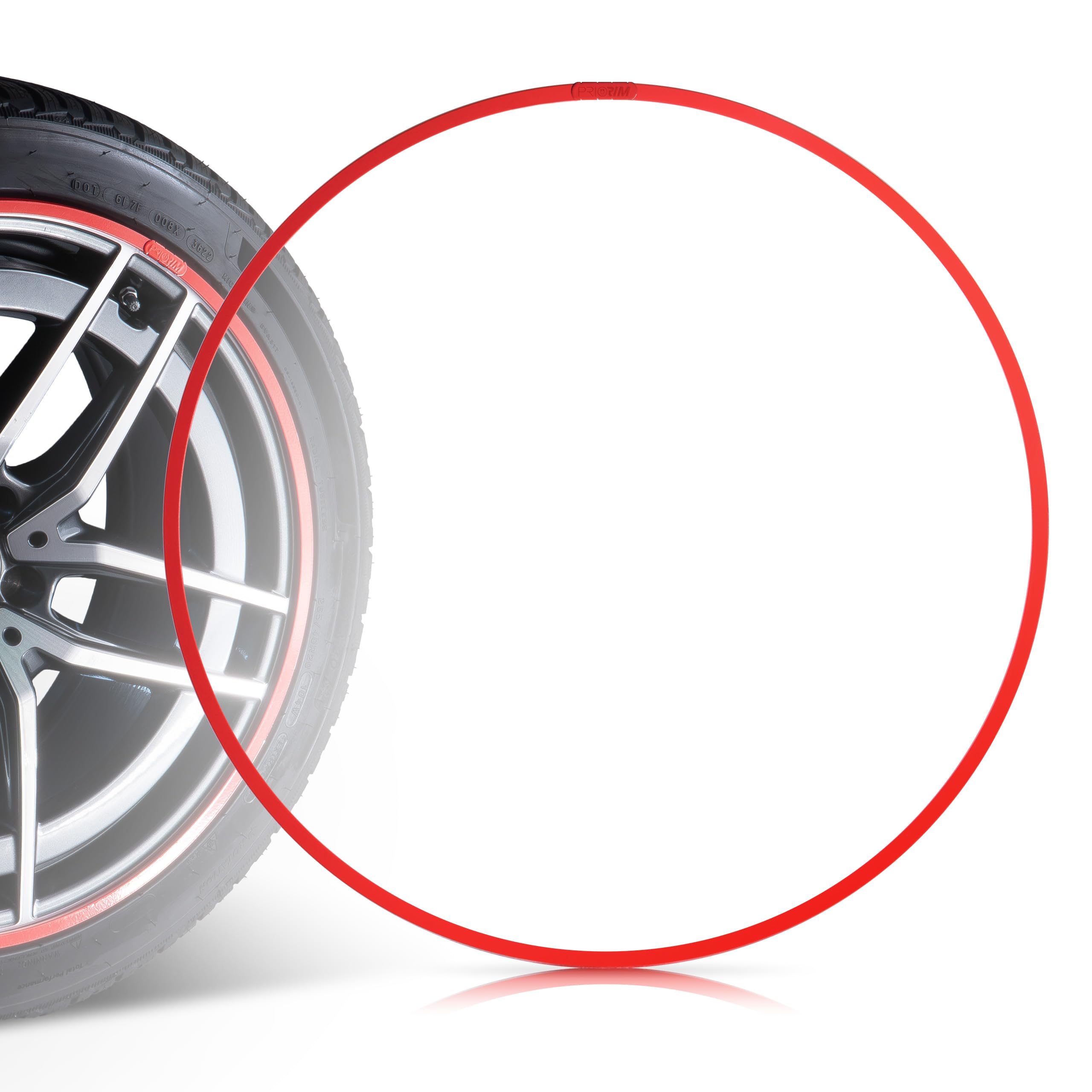 Lot de 4 anneaux de protection classiques en aluminium - Protection de qualité supérieure pour pneus et jantes de voiture - Protection complète durable - Résistant aux rayures et aux