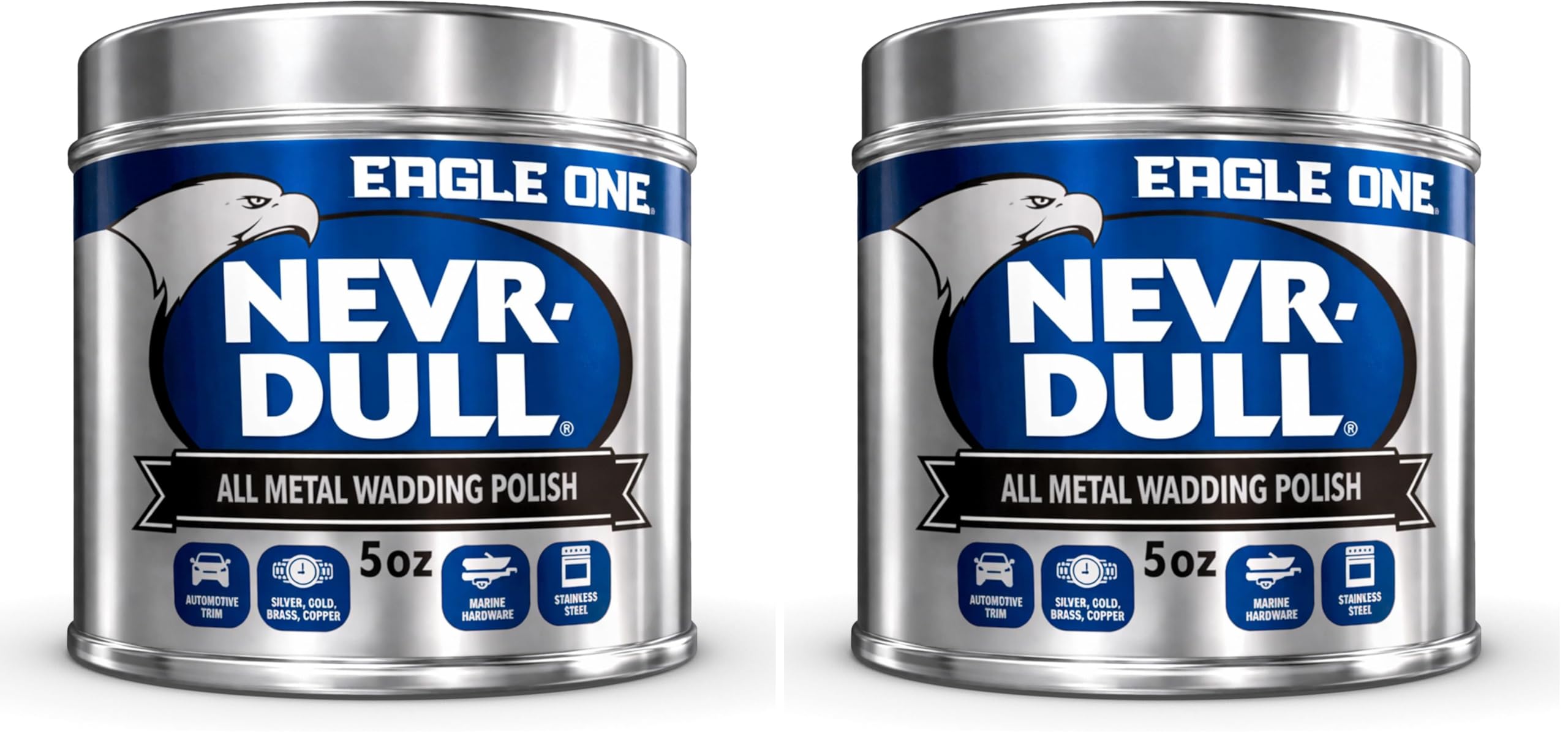 Car Polish, Nevr-Dull Wadding Metal Polish, 5 Oz (Pack of 2)