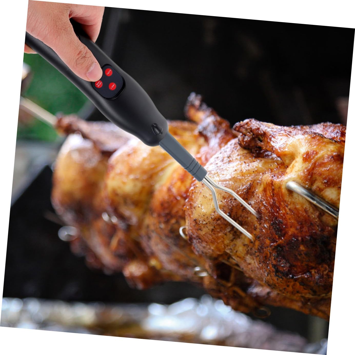 ifundom Termometro Digitale Per Carne Da Barbecue Termometro Di Cottura Alla Indicatore Di Temperatura Per Grigliate Domestiche Misuratore Di Calore Per Cucina