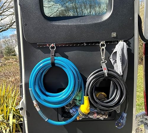 Miniatura 7 de Aluminio resistente de 4 pies con revestimiento de polvo negro (8) y perno con anillo recubierto de polvo negro (32) sistema de amarre para