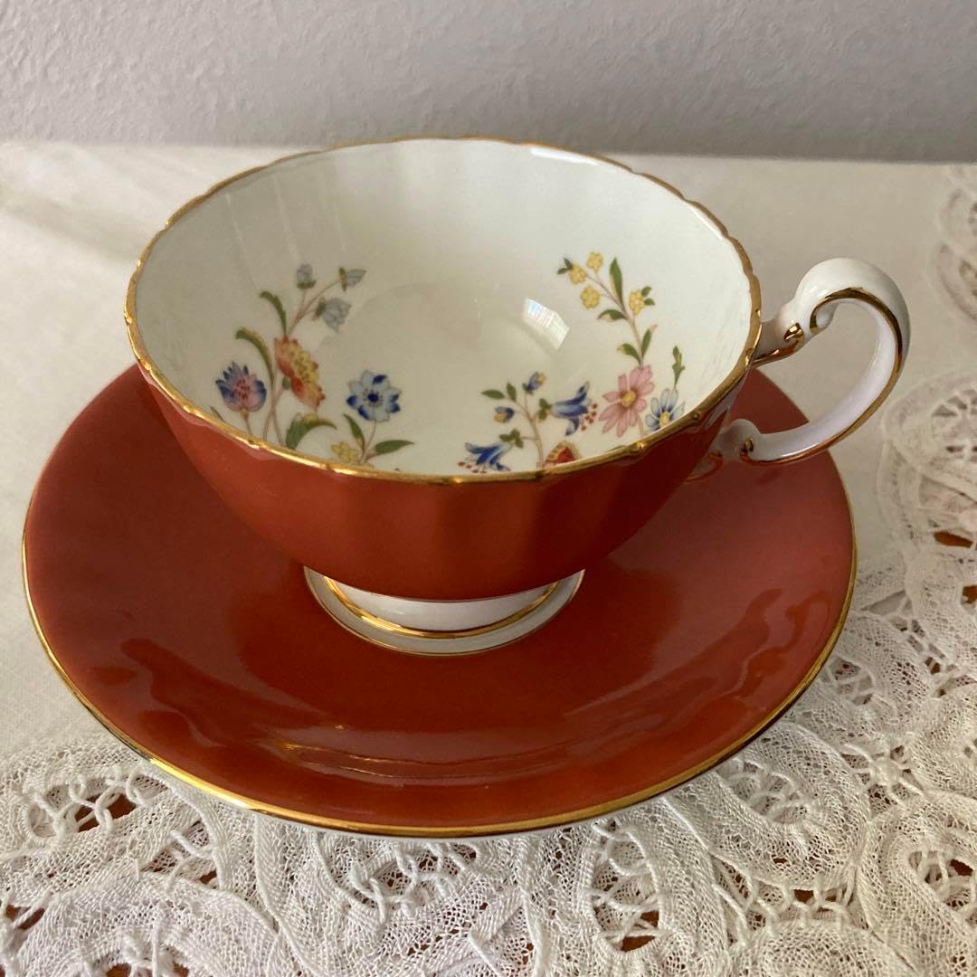AYNSLEY エインズレイ コテージガーデン ティーカップセット レッド