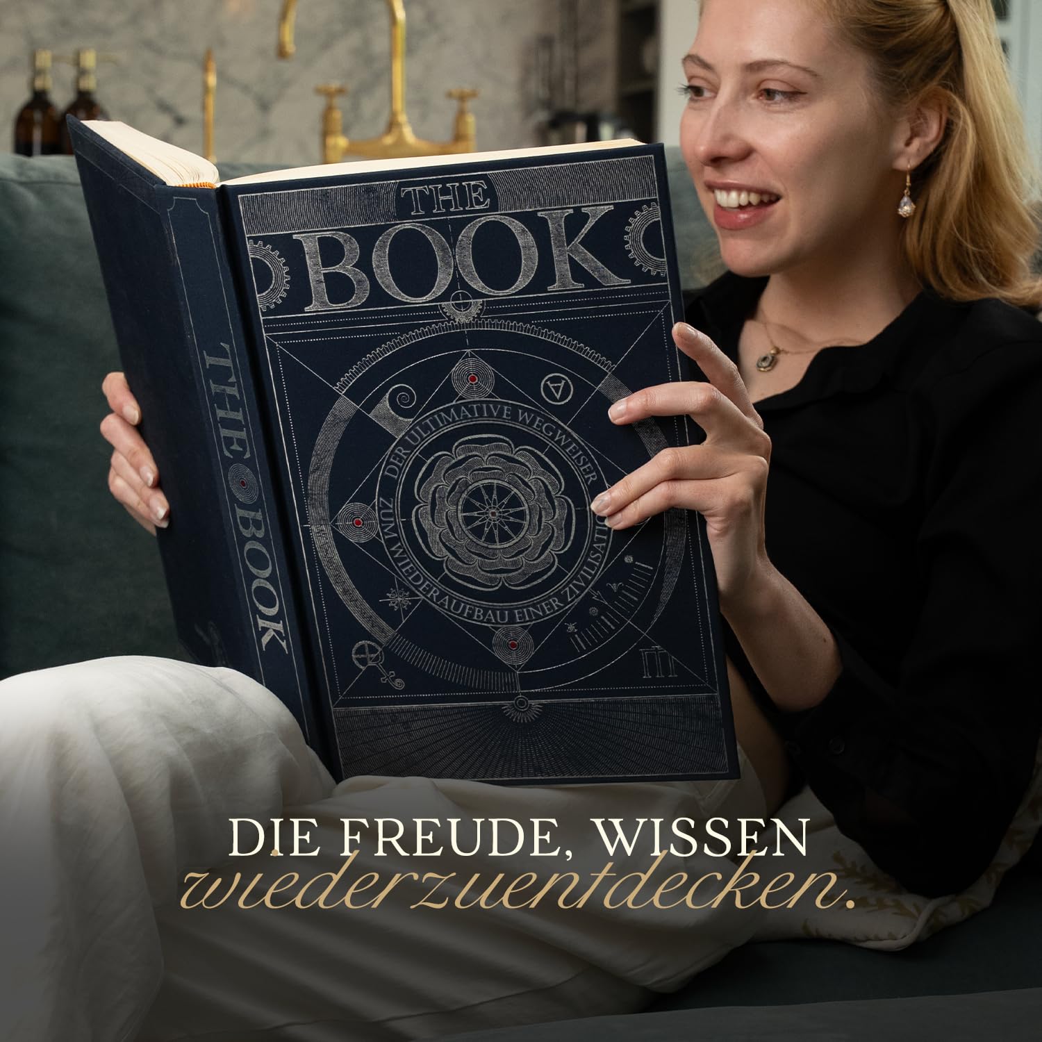 HUNGRY MINDS Deutsch The Book in einer Geschenkbox: Der Ultimative Wegweiser Zum Wiederaufbau einer Zivilisation. Inspirierende Wissenschaftsbücher – Einzigartiges Artefakt – Wissensenzyklopädie.