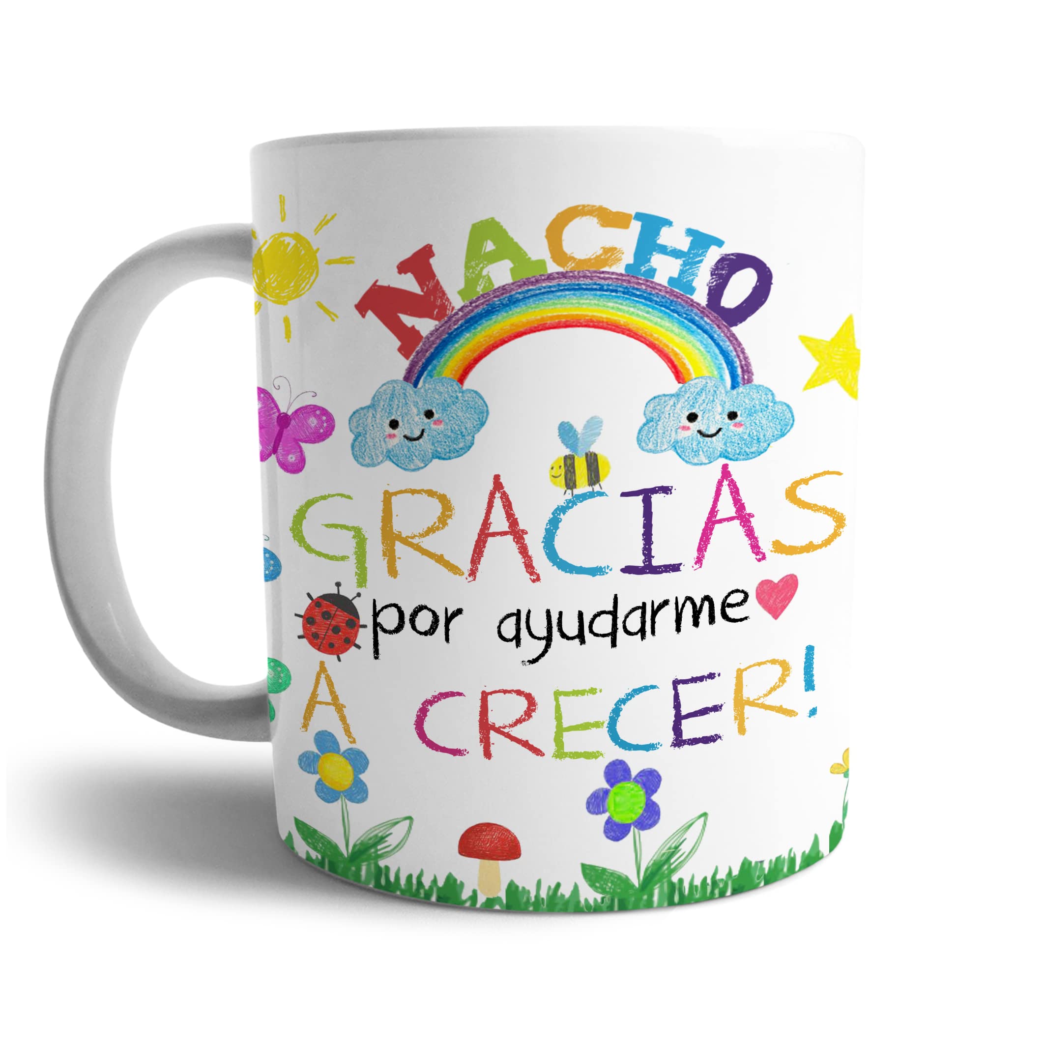 Genérico Pack de Regalos personalizados con nombre y texto, para maestros, docentes, profesora de guardería.