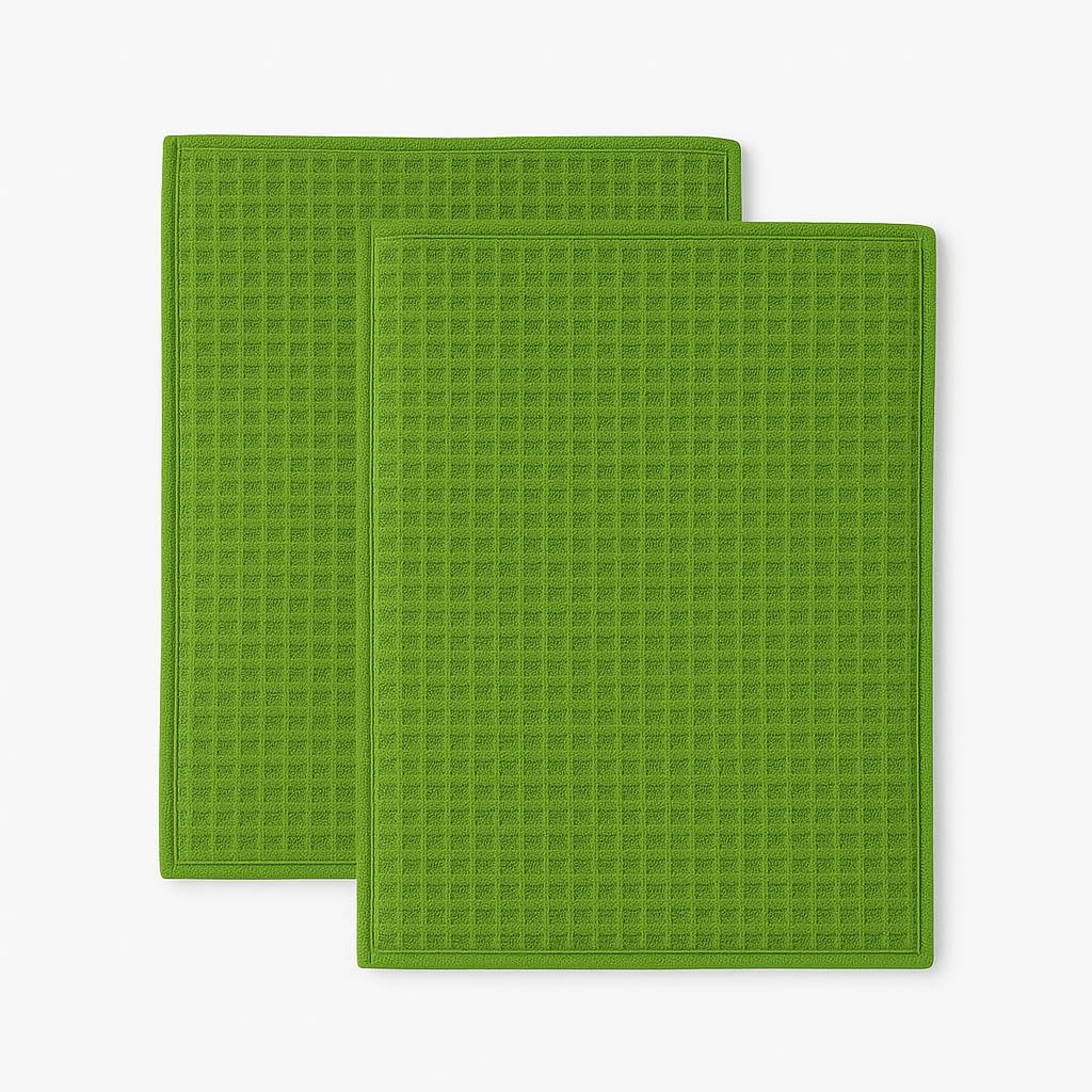 Dependable Industries inc. Essentials Alfombrillas de microfibra para secar platos, 2 unidades, 20 x 15 pulgadas, alfombrillas reversibles, almohadillas secas para platos, súper absorbentes