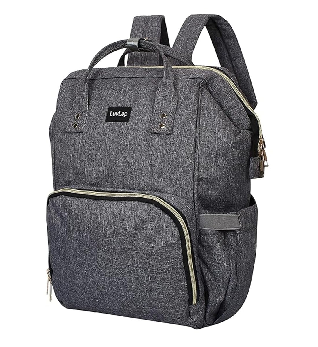 Lily Multifunctional Waterproof Diaper Bag for Mothers for Travel, Mother Travelling Bag, Backpack Cum Tote bag for Mothers, Large storage capacity with 15 pockets (Grey)