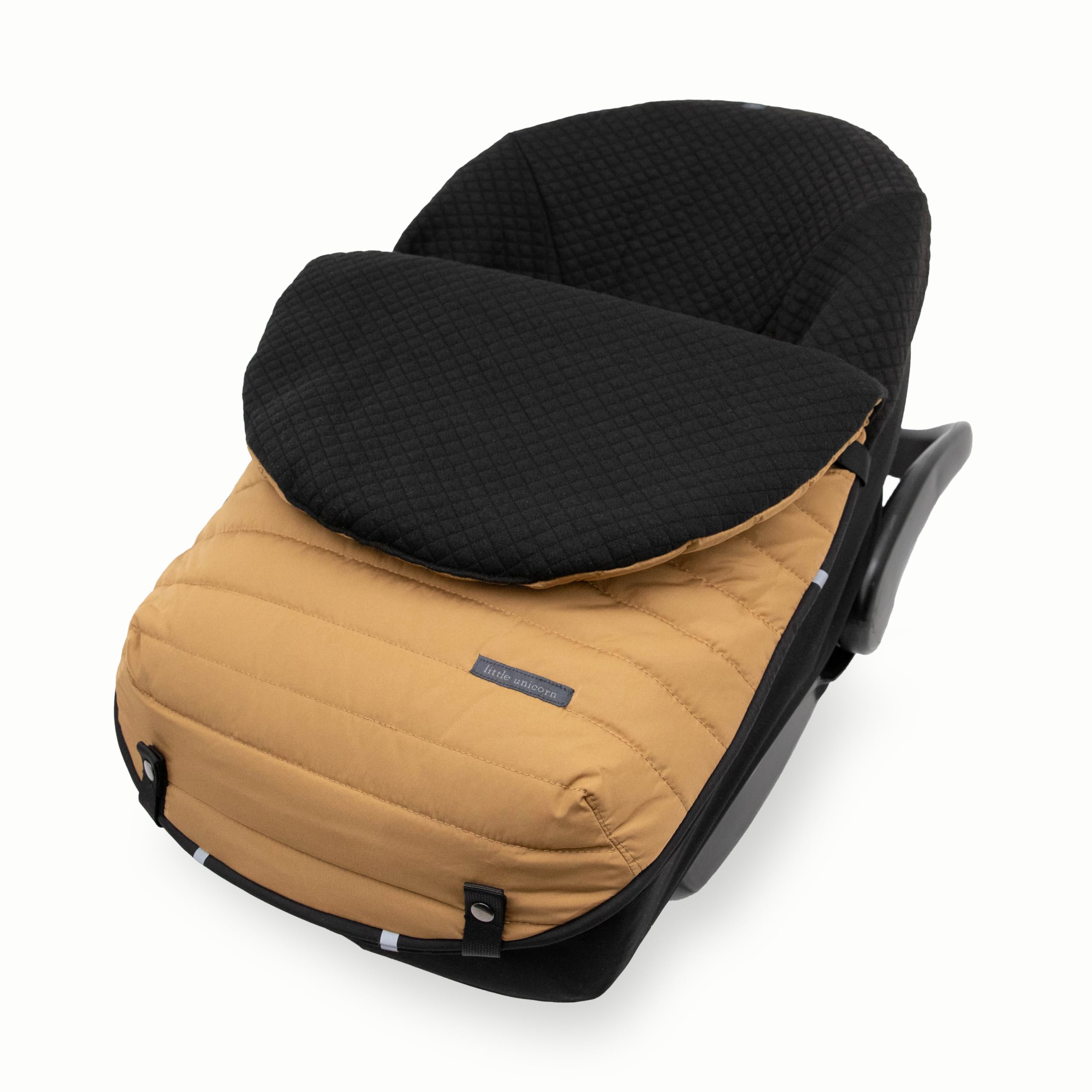 Little Unicorn Infant Car Seat Footmuff – Weather-Resistant Baby Bunting Bag with Magnetic Closure, Non-Slip Backing & Open Harness Design – Universal