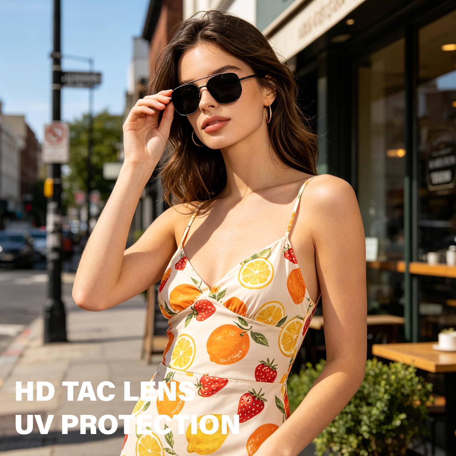 KUGUAOK Gafas de sol polarizadas estilo aviador para mujeres y hombres, protección UV, sin enredos, lentes de sol vintage de moda, 112aaaaaaaaaa