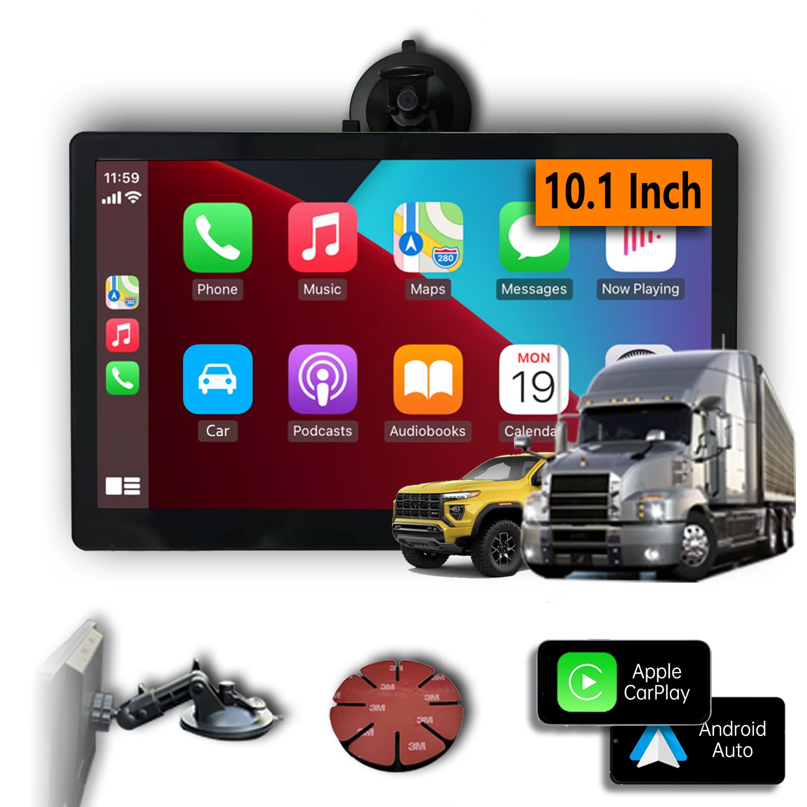 Amazon.com: 10 Inch CarPlay Screen for Car, 10.1
