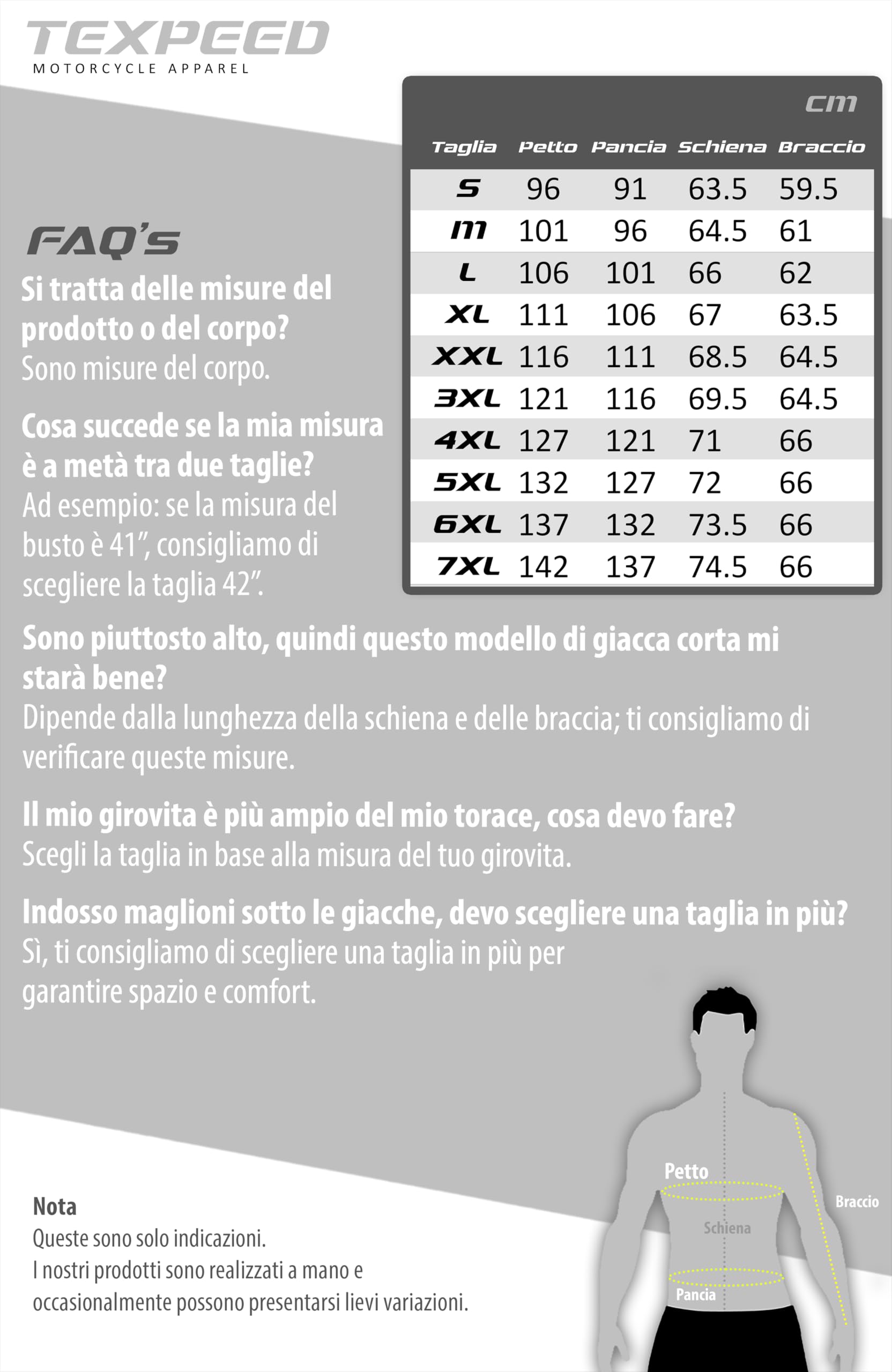 Texpeed Giacca da moto in pelle da uomo - Giacca da moto da turismo con protezione originale da motociclista CE (EN 1621-1) Design trapuntato con cuciture a diamante - Marrone - 3XL