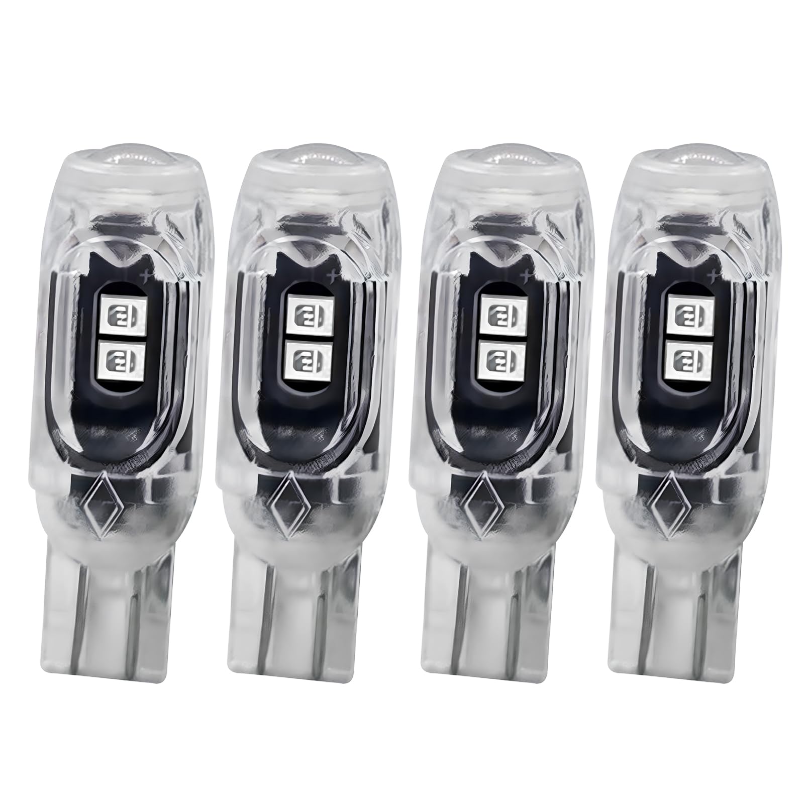 JRQLOV Super Bright T10 3030 5SMD 2825 194 168 W5W Wedge LED Bulb Chipset Blue Replacement for Cargo Lights Dome Lights License Plate Lights Trunk