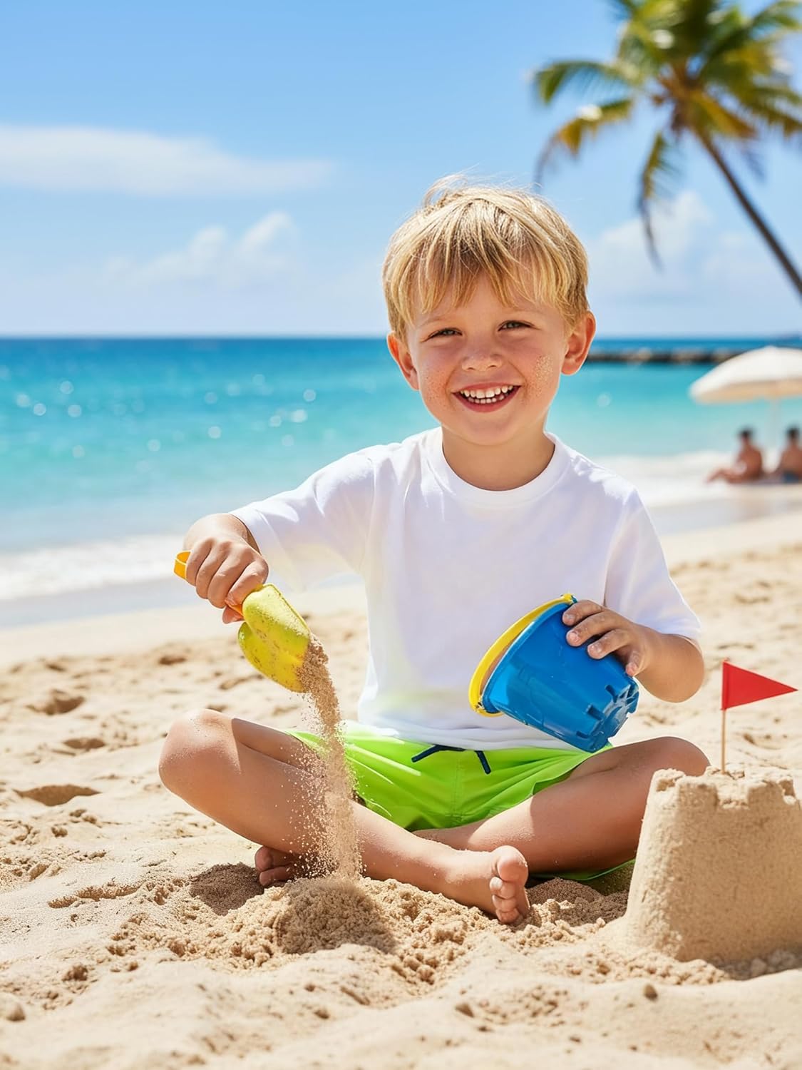 Boys Swim Trunks Boys' Fun Beach Board Shorts 5-14 Years - Image 2