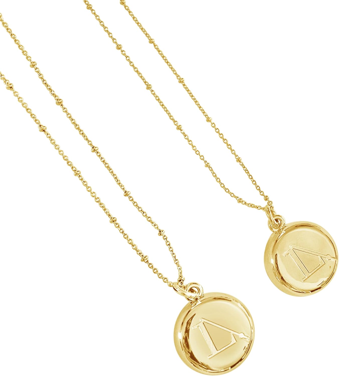 invisawear Smart Jewelry - Personal Safety Device - Gold LimeLife Necklace