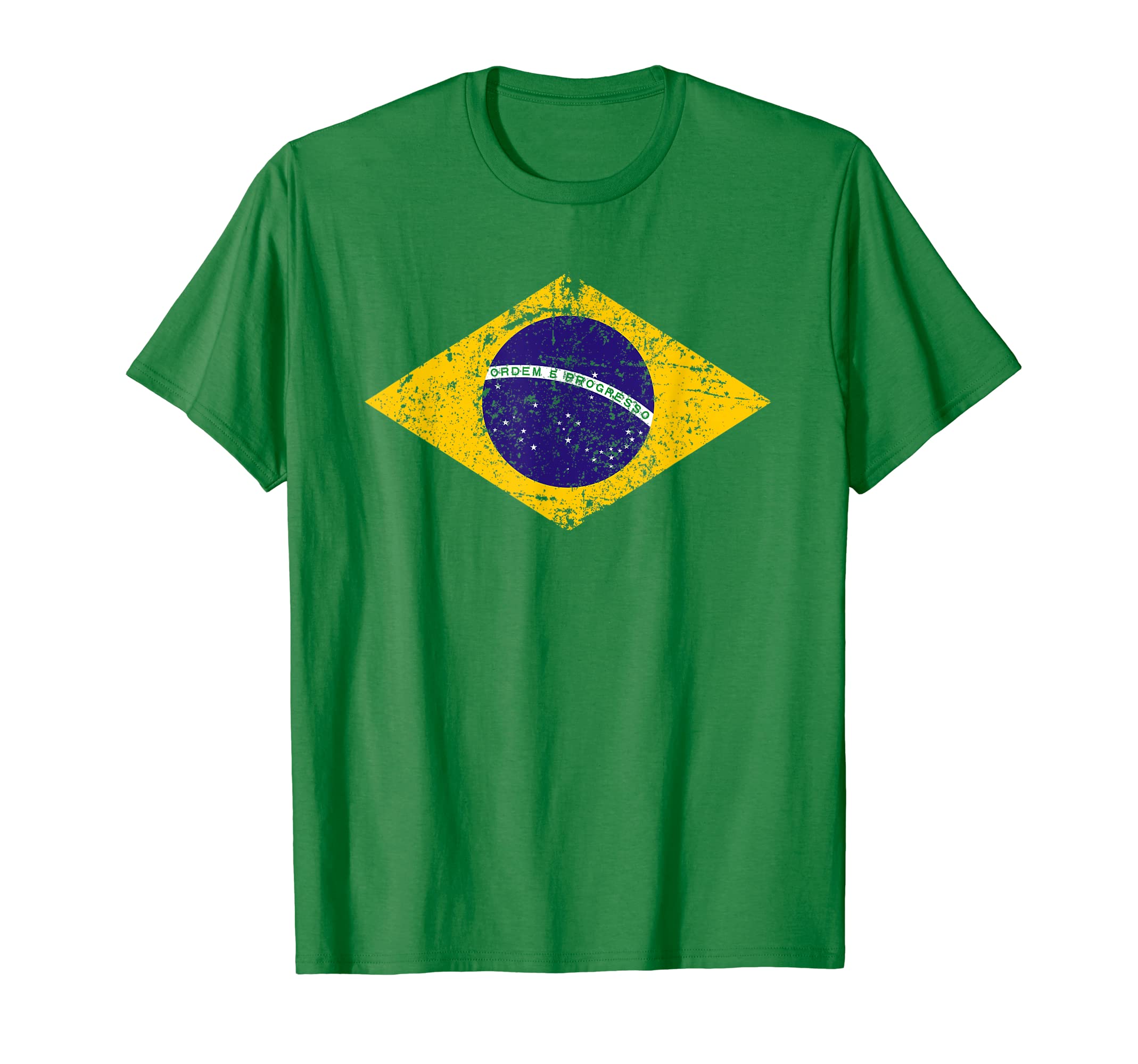Brazil Family StoreBRAZIL BRASIL Flag Vintage | Men Women Kids Green BRAZIL T-Shirt