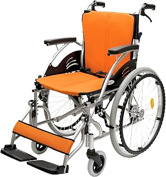 Amazon | ケアテックジャパン 自走式 アルミ製 折りたたみ 車椅子