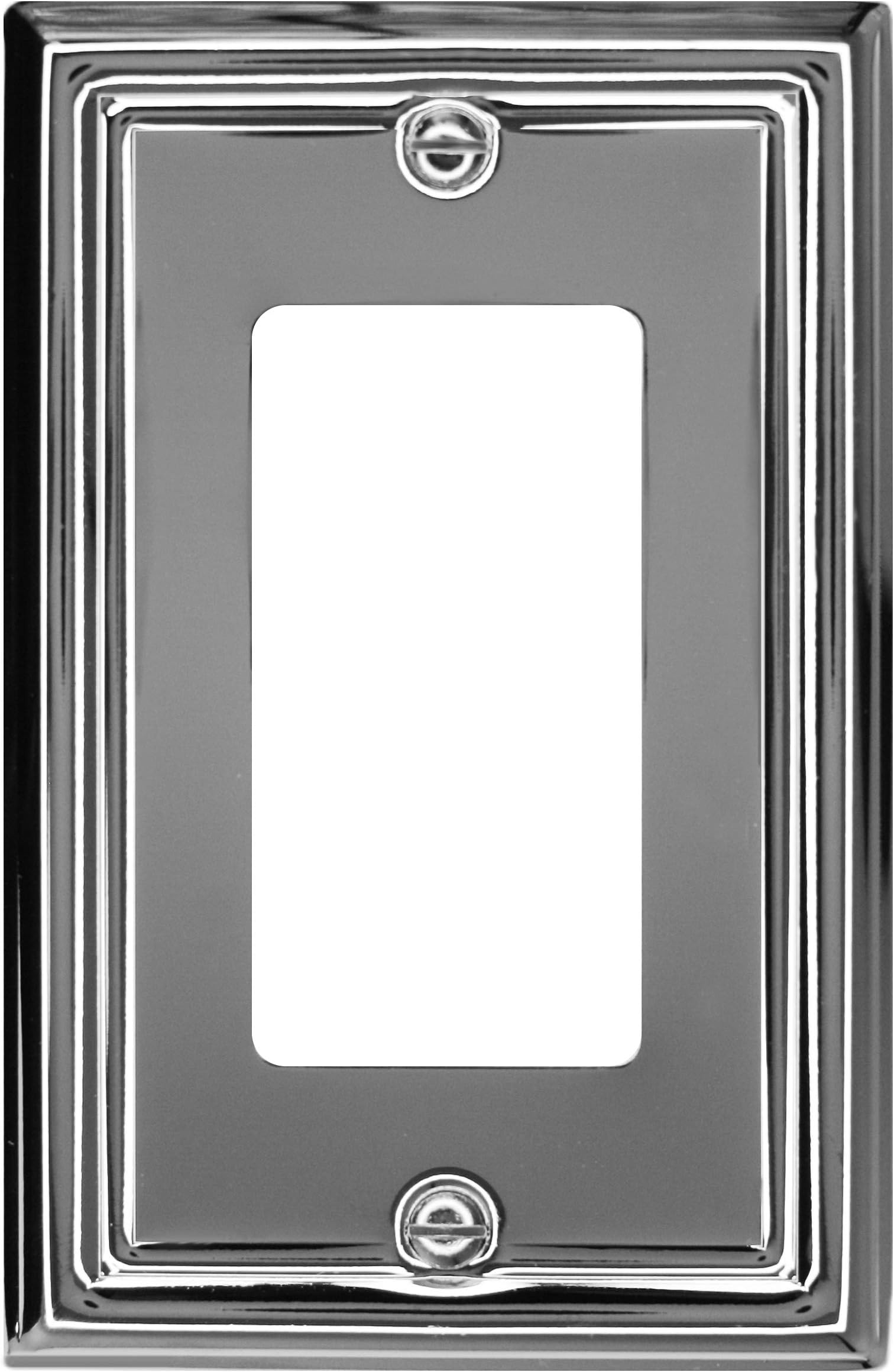 Runwireless Polished Chrome"Estate" Wallplate, Decorative Switchplate (Rocker)