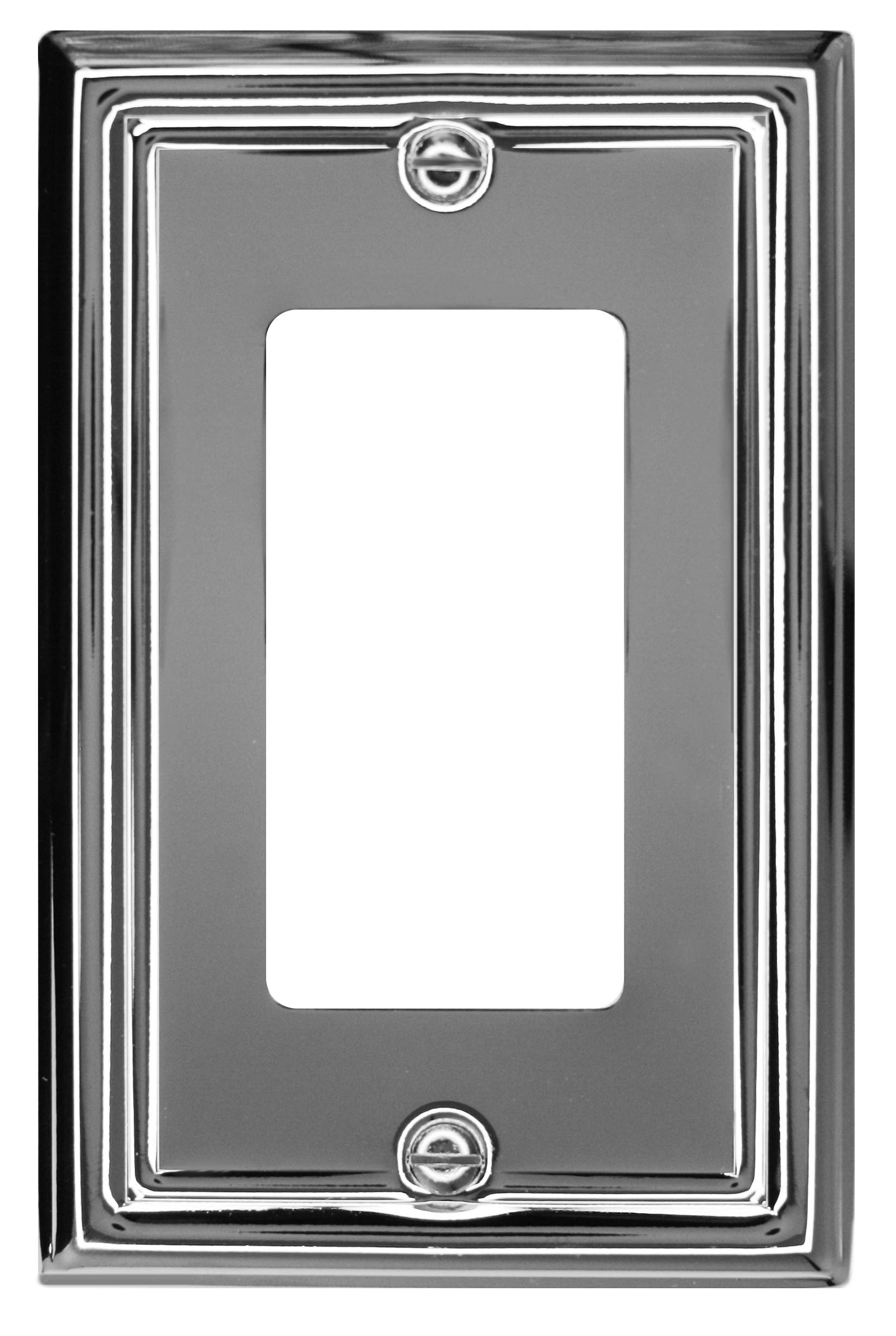 Runwireless Polished Chrome"Estate" Wallplate, Decorative Switchplate (Rocker)