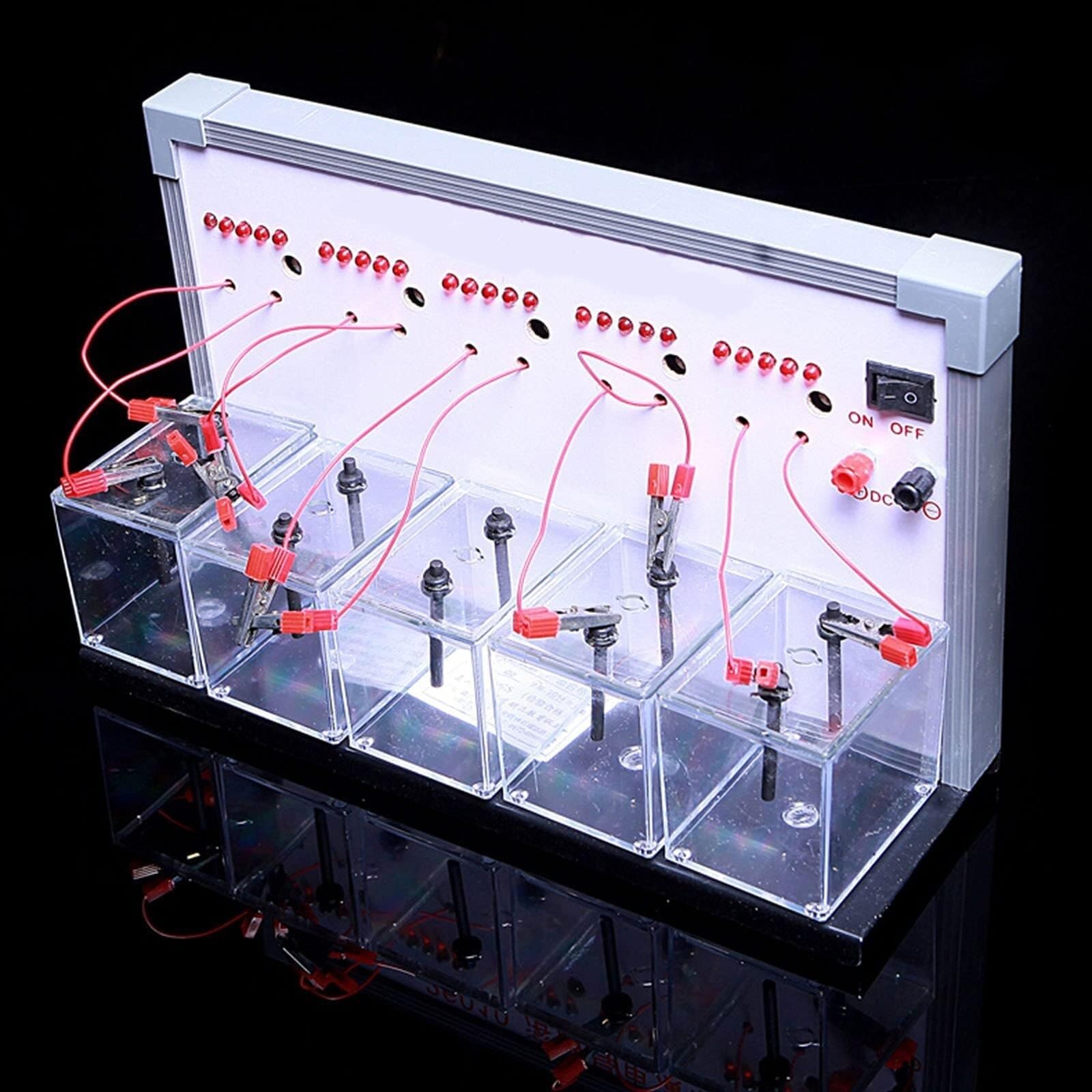 Demostrador De Conductividad De Electrolitos En Química, Dispositivo Experimental De Electrólisis del Agua, Instrumento Didáctico sobre El Principio De Conducción De Soluciones.
