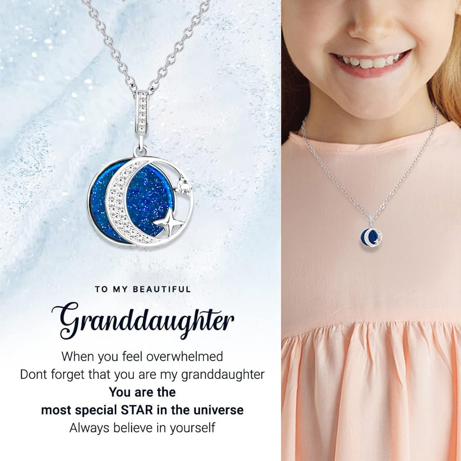 Necklace for Daughter, Granddaughter, Mom, Grandma, Mother-in-law Birthday Christmas Gifts Jewelry for Women - Image 2