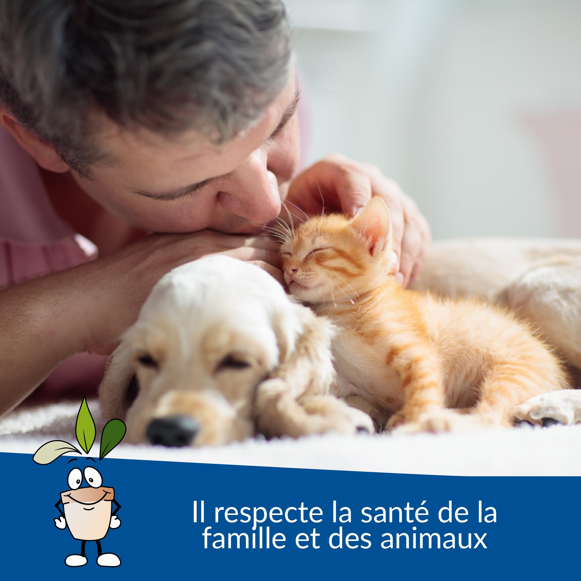 CLOSTER STOPPEE Spray hygiénisant Elimine les odeurs et dissout l'urine et les fèces des chiens et des chats, Combat les odeurs désagréables avec le parfum pomme verte 500 ML + recharge 500 ML