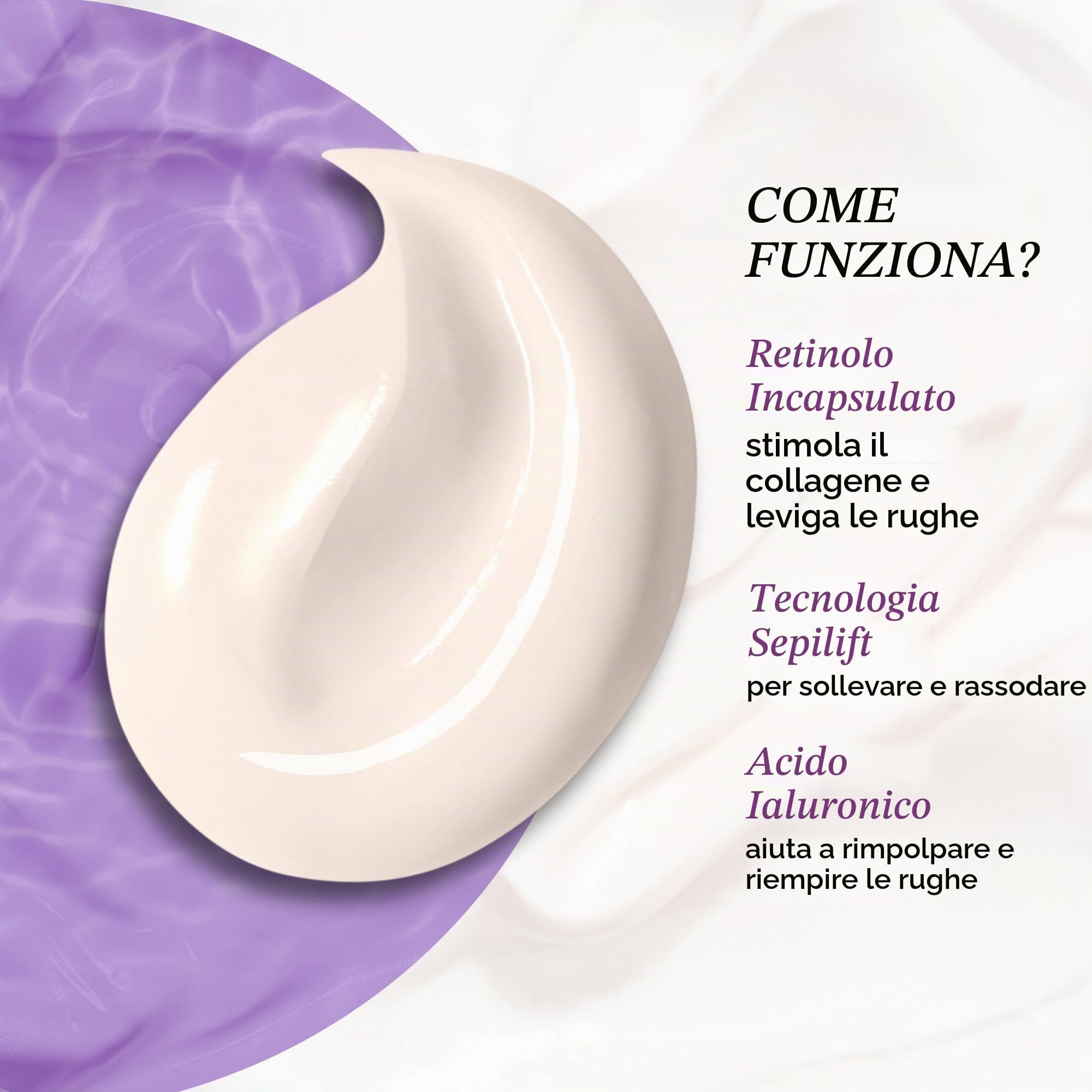 PRAI Beauty Crema notte senza età per gola e decolleté per donna crema per il collo al collagene idrolizzato per la cura della pelle con acido ialuronico e burro di karitè crema per il viso | 50ml