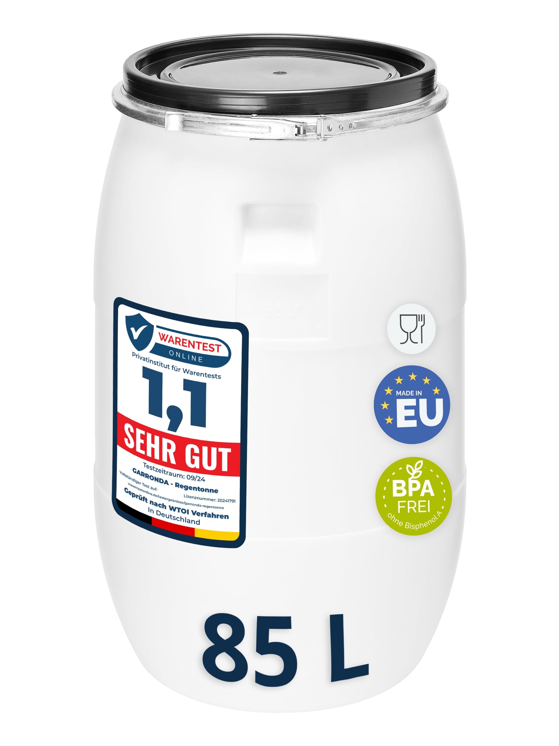 Garronda réservoir d'eau GD-0078 Blanc, 85 Litres, pour Animaux et Jardin
Garronda réservoir d'eau universel GD-0078, 85