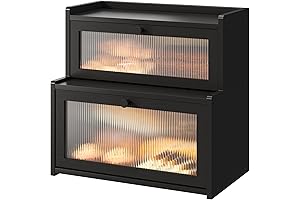 FILWH Corner Bread Box for Kitchen Countertop