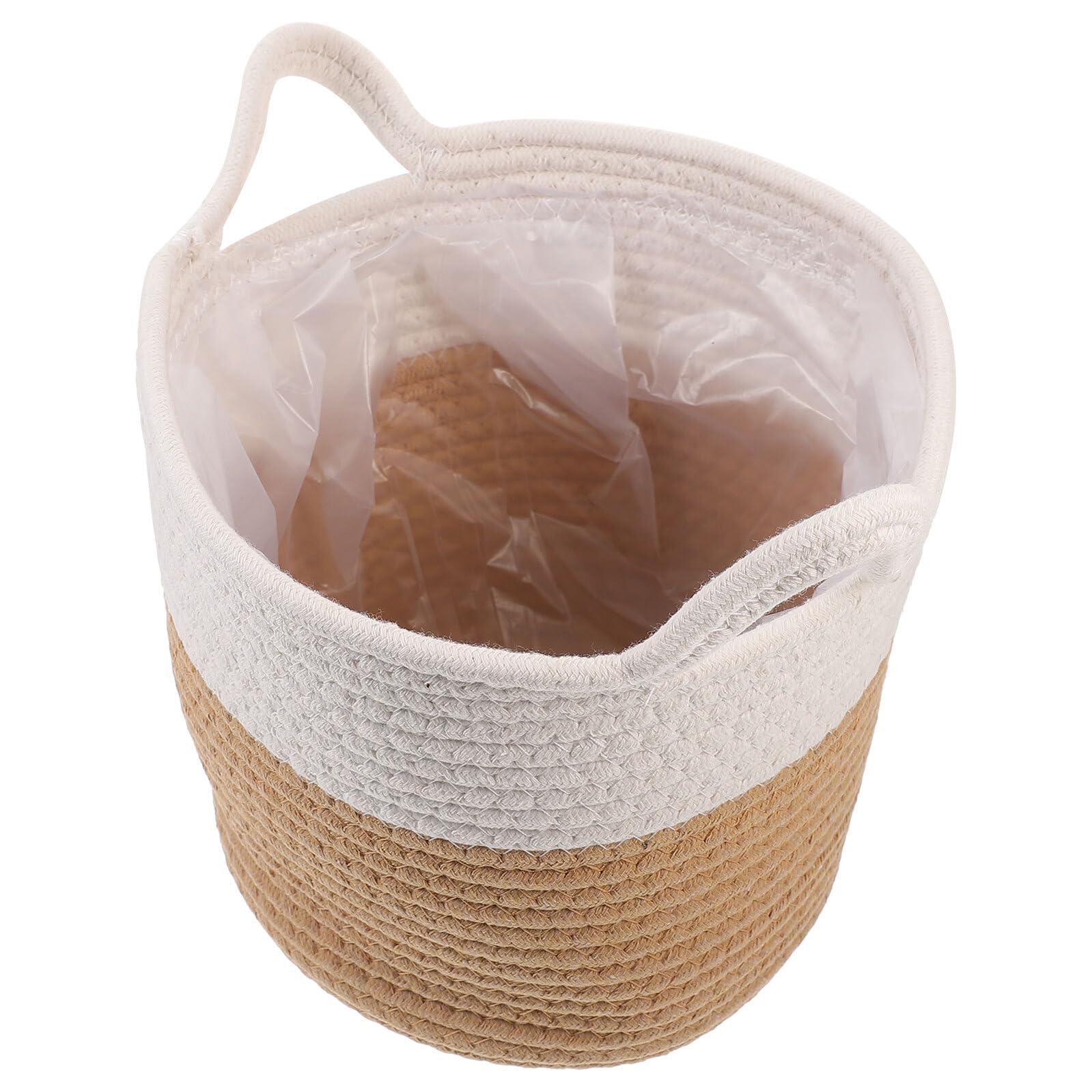 Panier tressé en corde de coton petit panier de rangement plantes