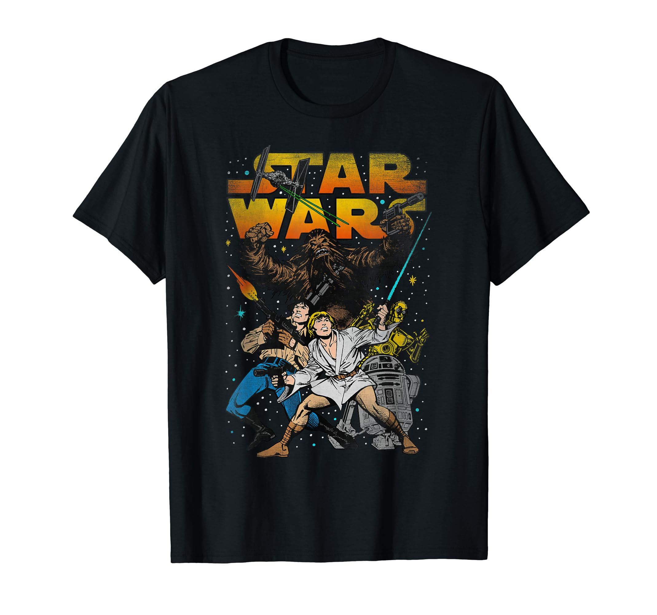 Star Wars Classic Vintage Comic Book Heroes Maglietta