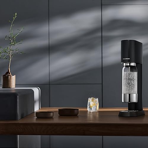 Miniatura 4 de SodaStream Kit de fabricación de agua con gas Enso (negro) - incluye CO2, botella de carbonatación de 32 onzas líquidas