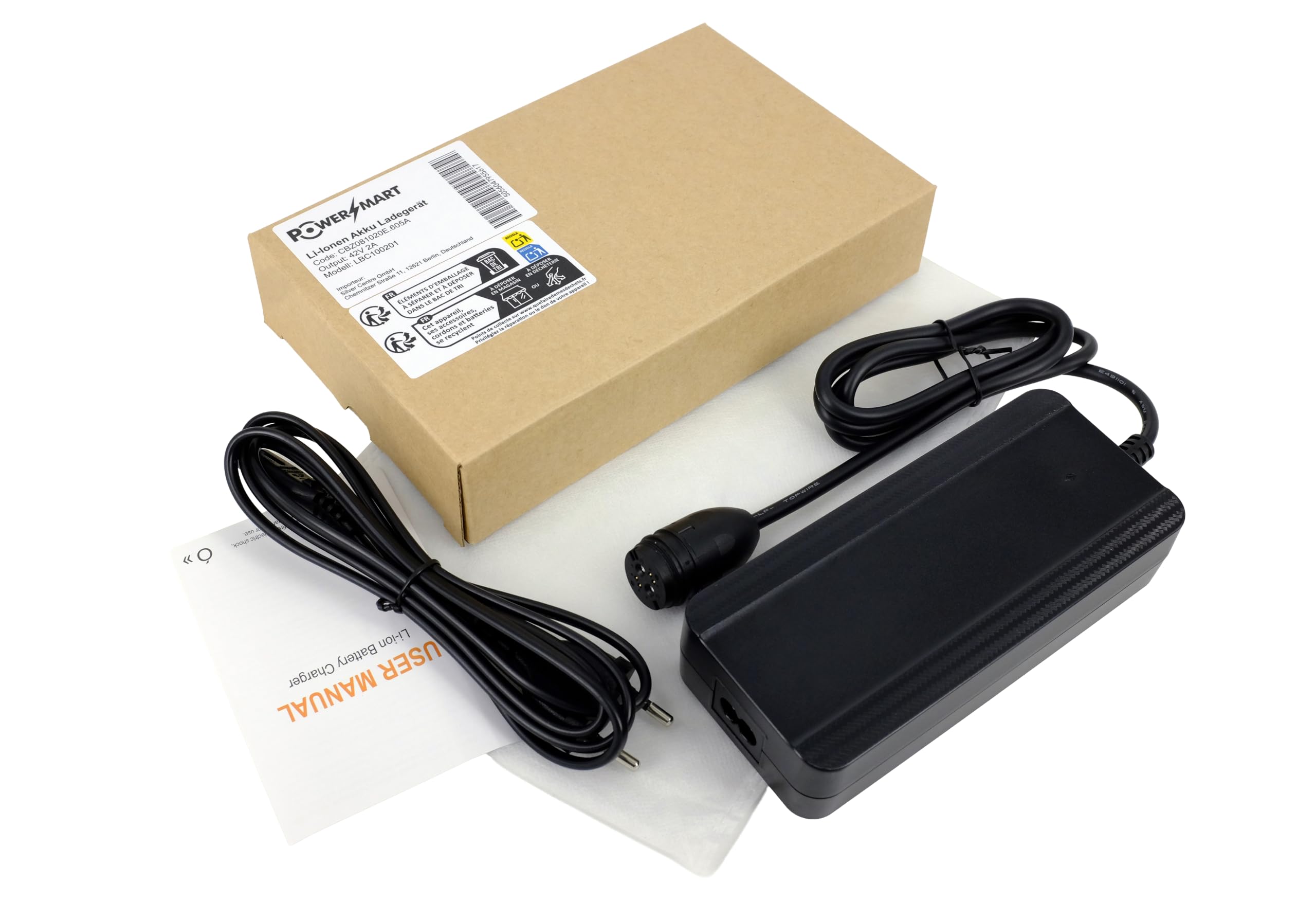 PowerSmart 2A 42V Ladegerät Ersatz für 36V BSC42004000, 998300600