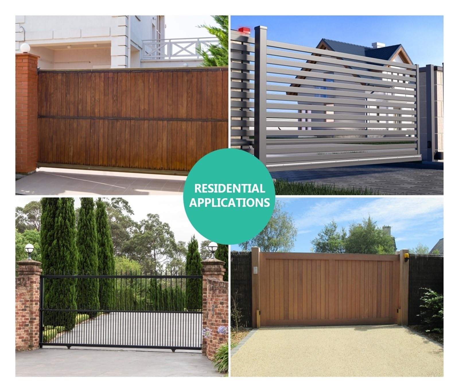 Kit Cancello Automatico, Kit apriporta scorrevole elettrico automatico Kit apriporta Motore AC Kit operatore porta Telecomando Controllo APP