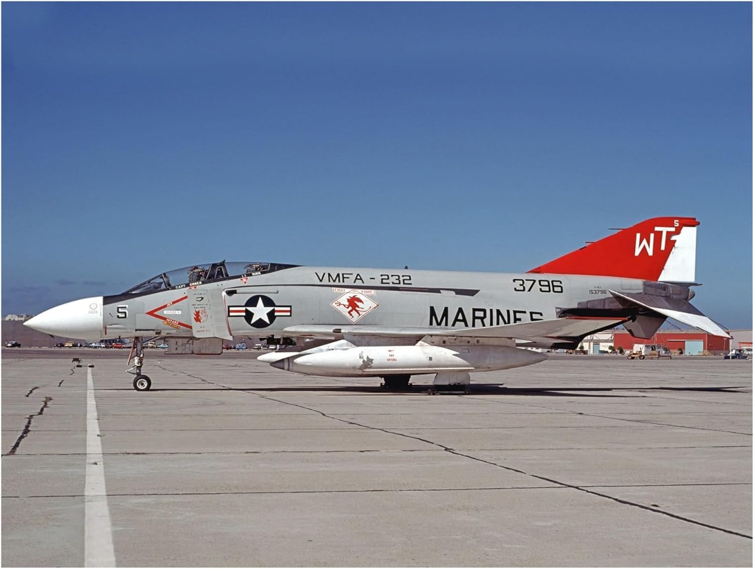 1 72 for US Marine Corps VMFA-232 Squadron F-4J Fighter Scale Die-cast Alloy Aircraft Display Hobby Playgame Kit