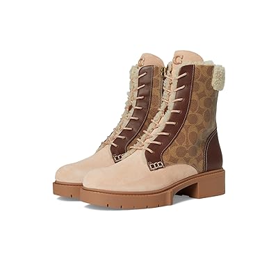 COACH Leighton Signature Shearling Bootie Women