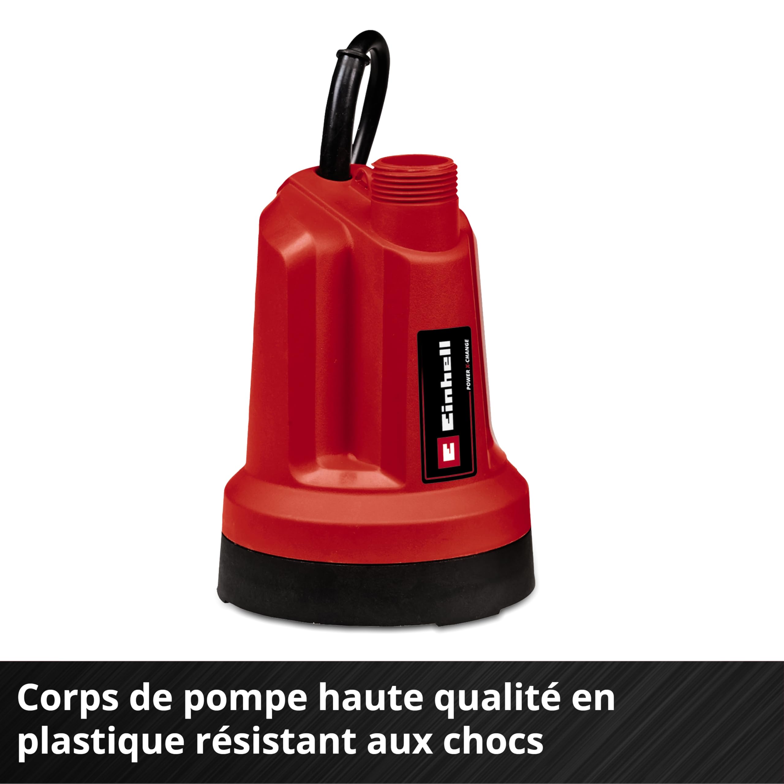 Einhell Pompe à eau claire sans fil GE-SP 18 LL Li (1x4,0Ah) | PXC | 18 V | 0,8 bar | débit 4500 l/h | hauteur 8 m | boîtier batterie | mode continu | batterie 4,0 Ah