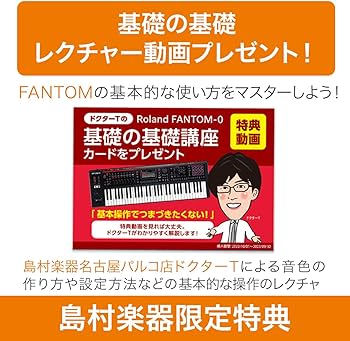 Amazon | Roland FANTOM-08 88鍵盤 シンプル4点セット 【ケース