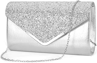 sparkly silver handbag