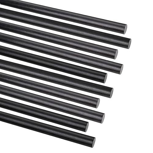 300MMX 1.0MM 1.5MM 2.0MM 2.5MM 3.0MM 4.0MM 5.0MM 6.0MM 7.0MM 8.0MM 9.0MM 10.0MM 10.0MM 0.394 in 0.394 in 10 PCS Varilla de fibra de carbono para RC