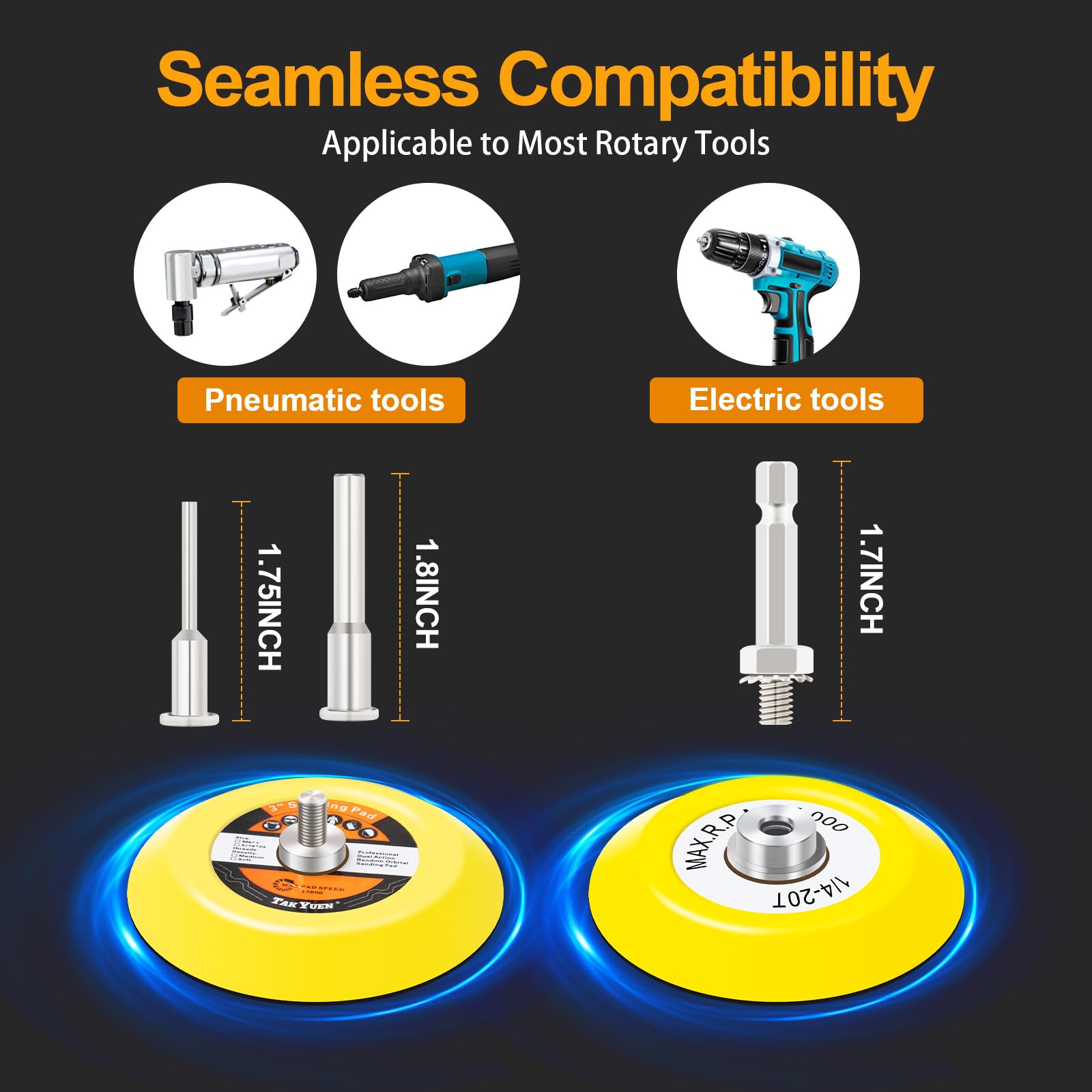 OBA 133 PCS Sanding Disc 75mm Drill Polishing Kit Set - Image 2