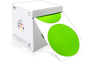 PARLAIM 3-Inch Round Color-Code Dot Stickers for Visual Organization