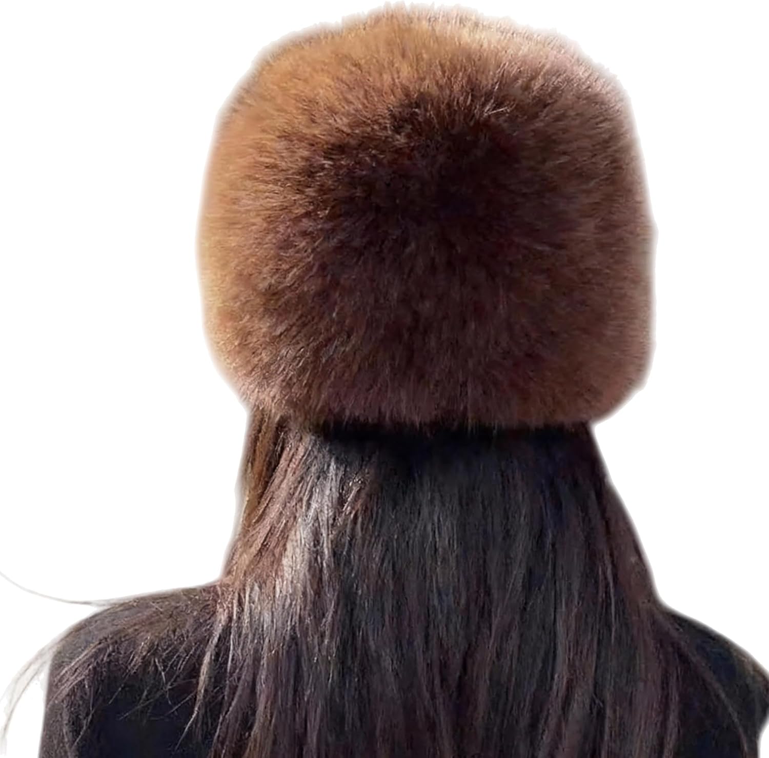 Upgraded Soft Fluffy Winter Bucket Hat for Women Warm Faux Fur Fisherman Cap Cozy Cold for Winter, Brown