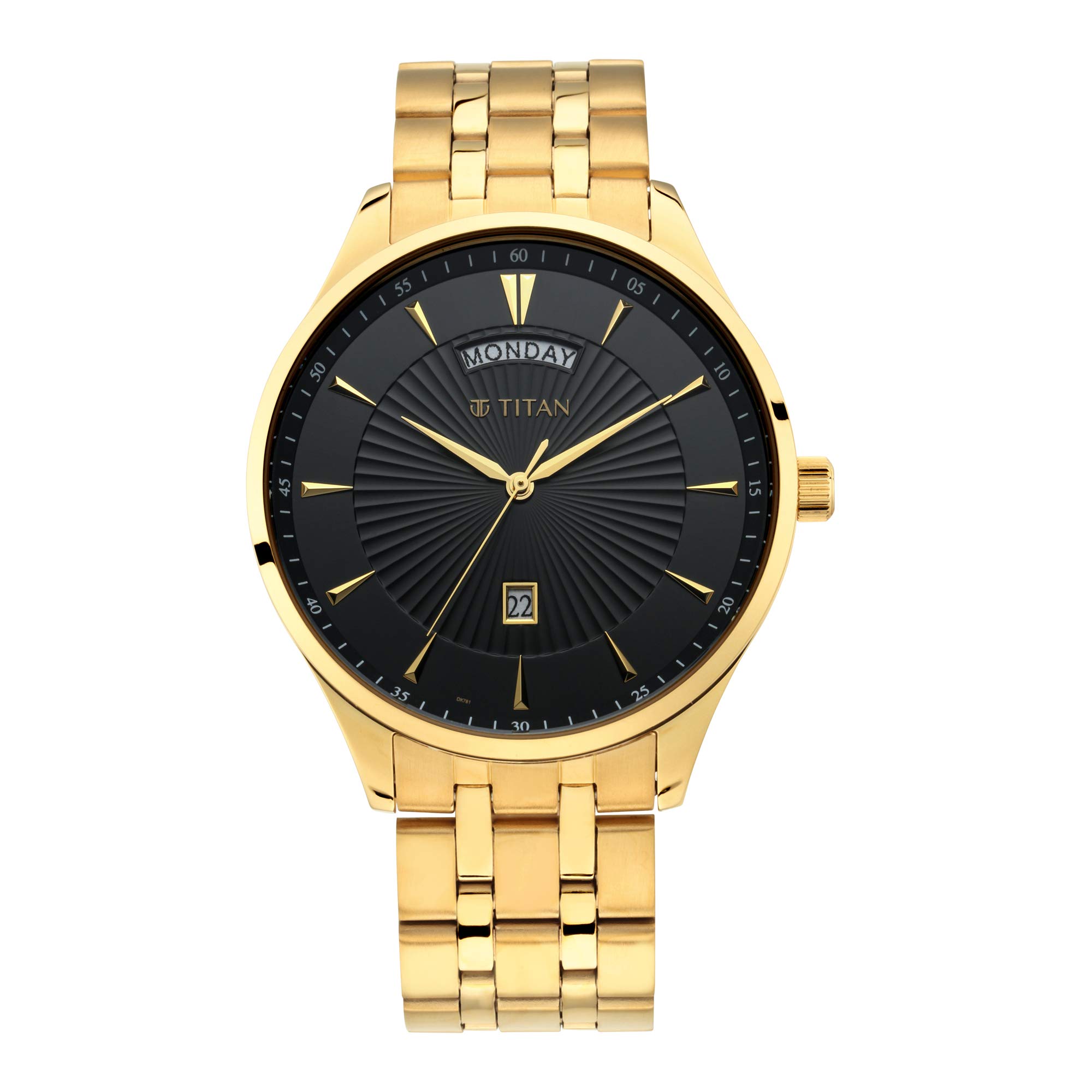Titan Regalia Opulent Black Dial Analog with Day and Date Stainless Steel Strap Watch for Men-NR90127YM02 (B08JM2BGM3) Amazon Price History, Amazon Price Tracker